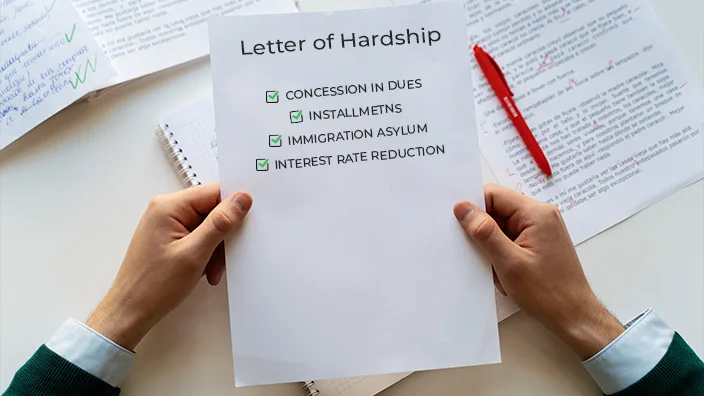 3 hardship letter