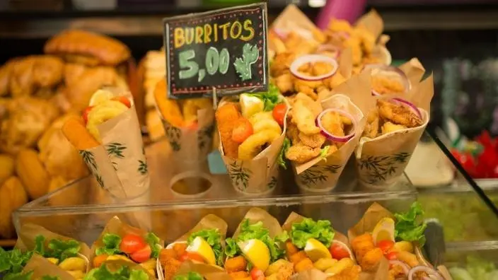 supply of burritos in market