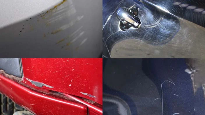 types of scratches on the car
