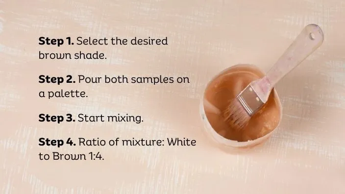 making beige paint at home